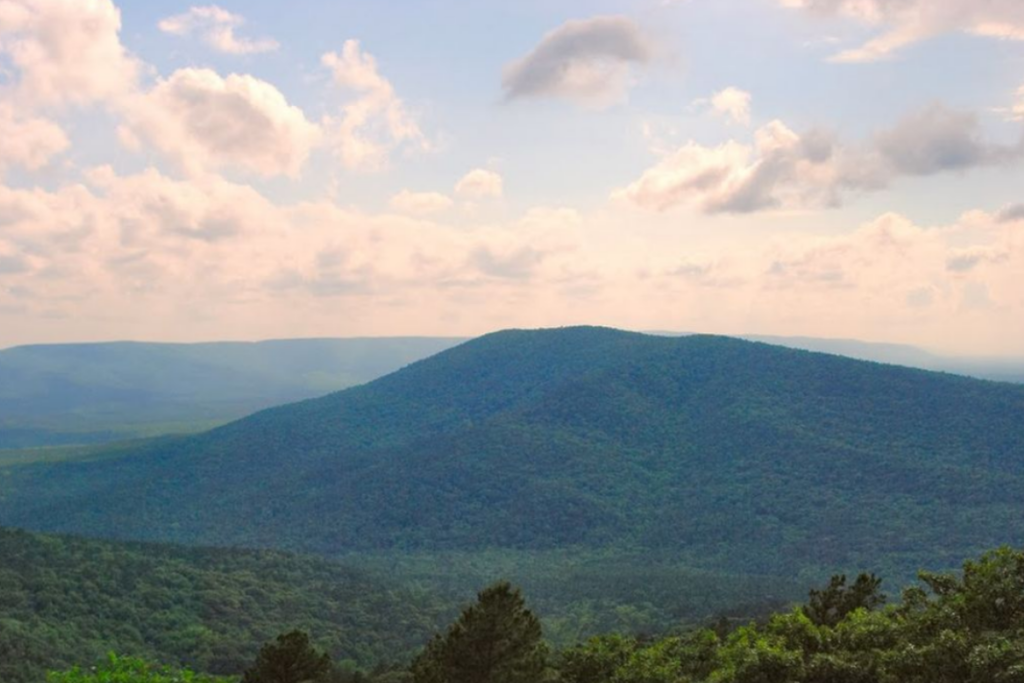 Overlooking the quachita mountains in oklahoma