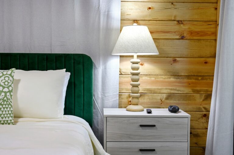 Cozy Splish Splash cabin bedroom for family vacation ideas to experience nature after river activities.